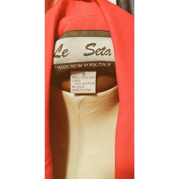 Vintage classic red blazer double breasted - Picture 7 of 7